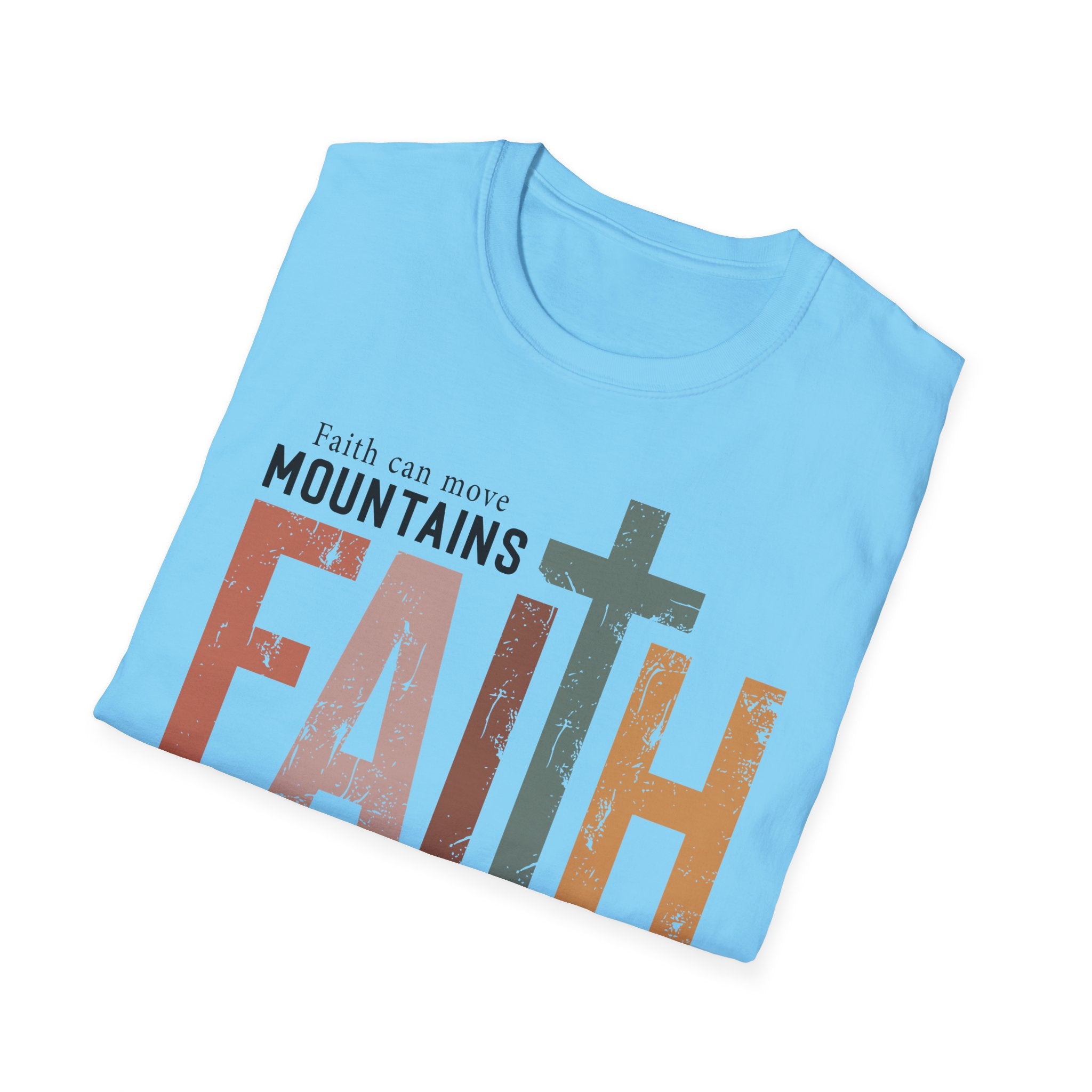 Faith Mountains T-Shirt — Matthew 17:20 Christian Inspirational Tee