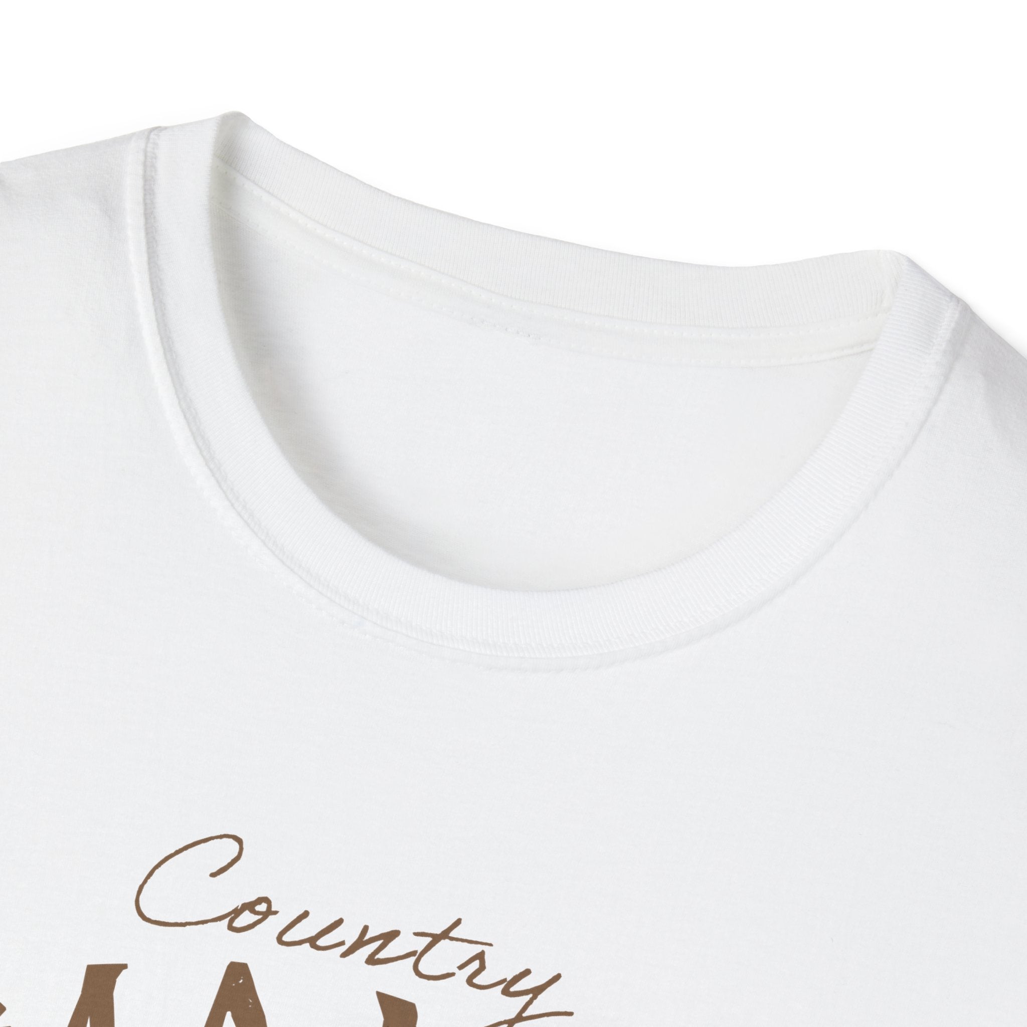 Country Mama T-Shirt — Floral Longhorn Skull Graphic