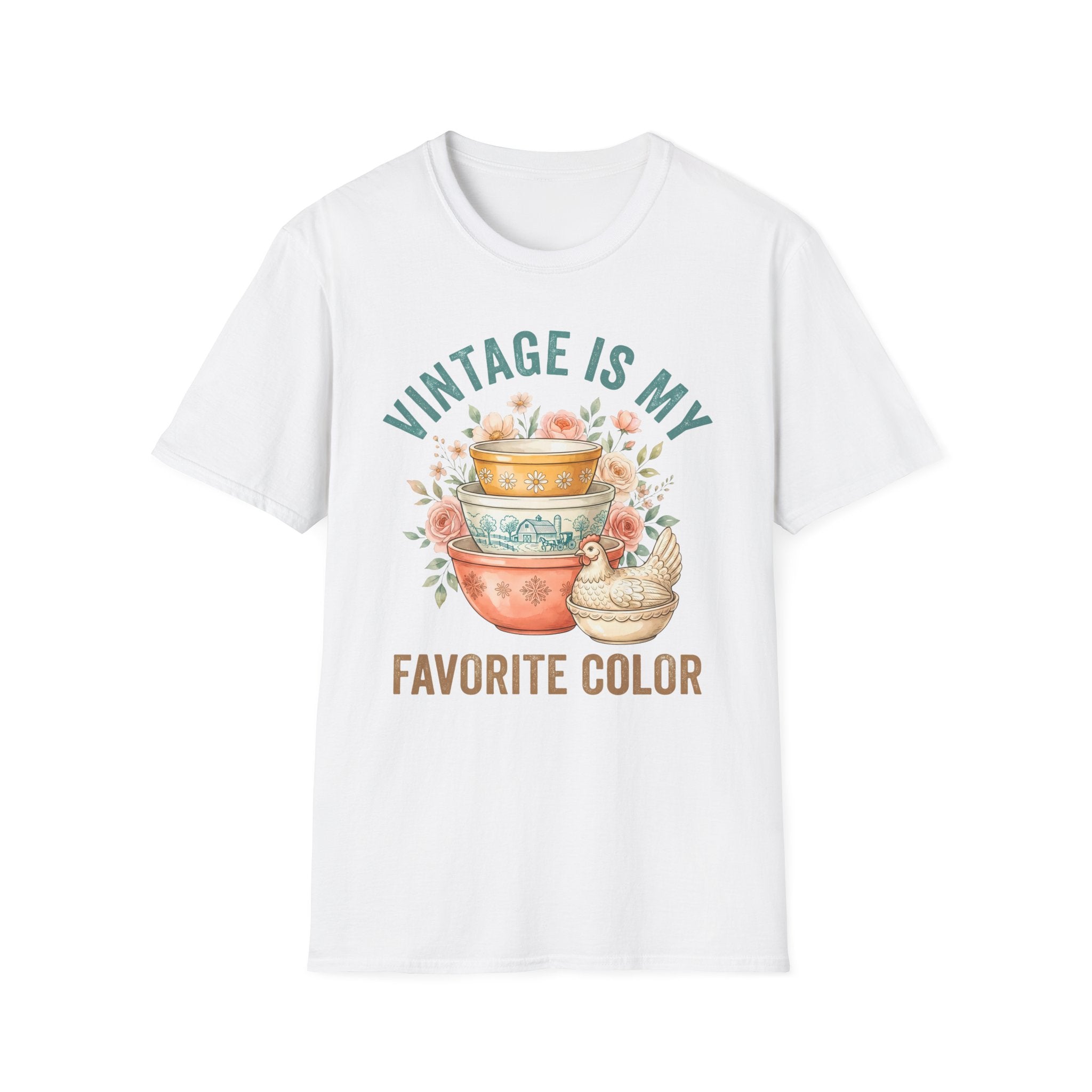 Vintage Is My Favorite Color T-Shirt — Retro Kitchen Bowl Design