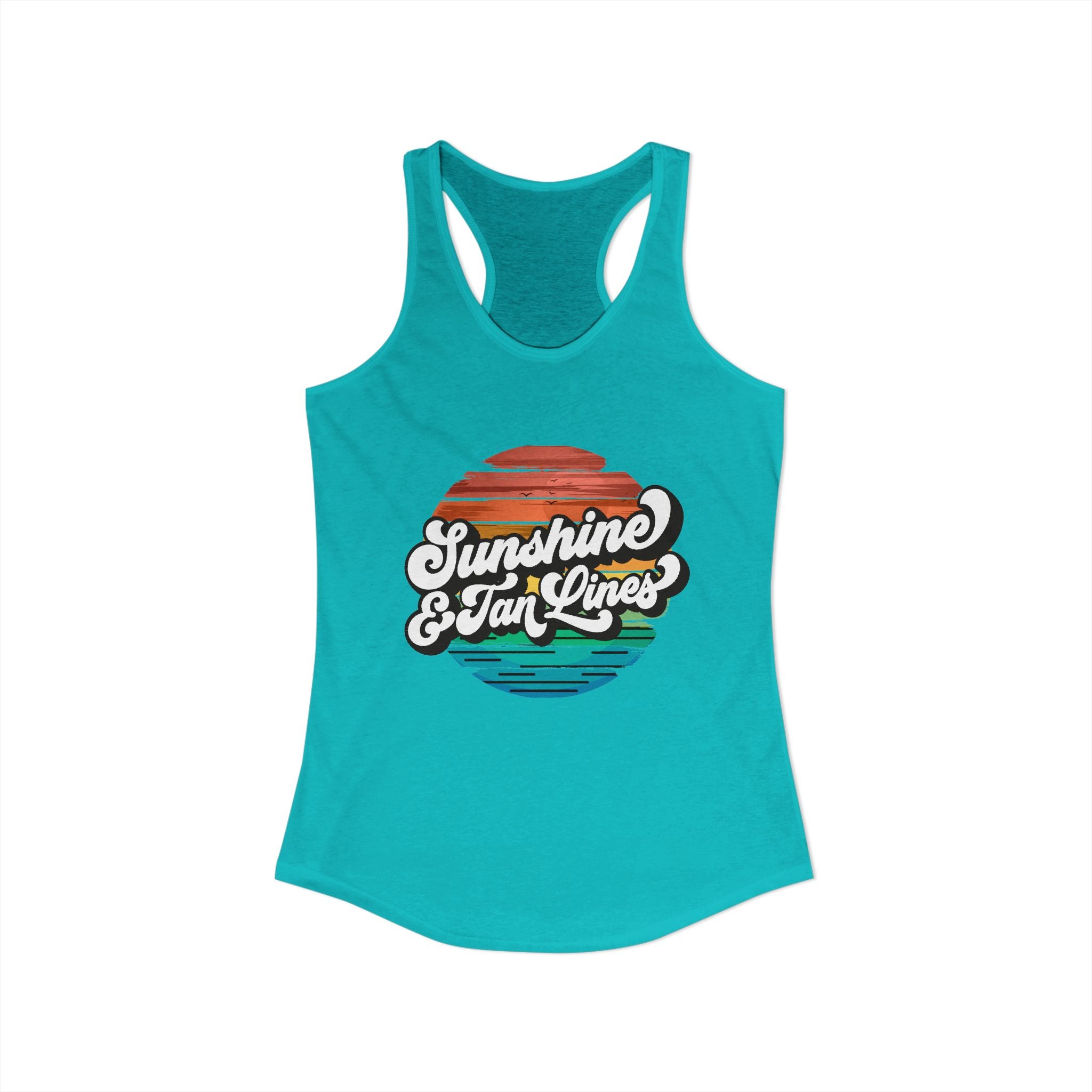 Sunshine & Tan Lines -- Women's Ideal Racerback Tank