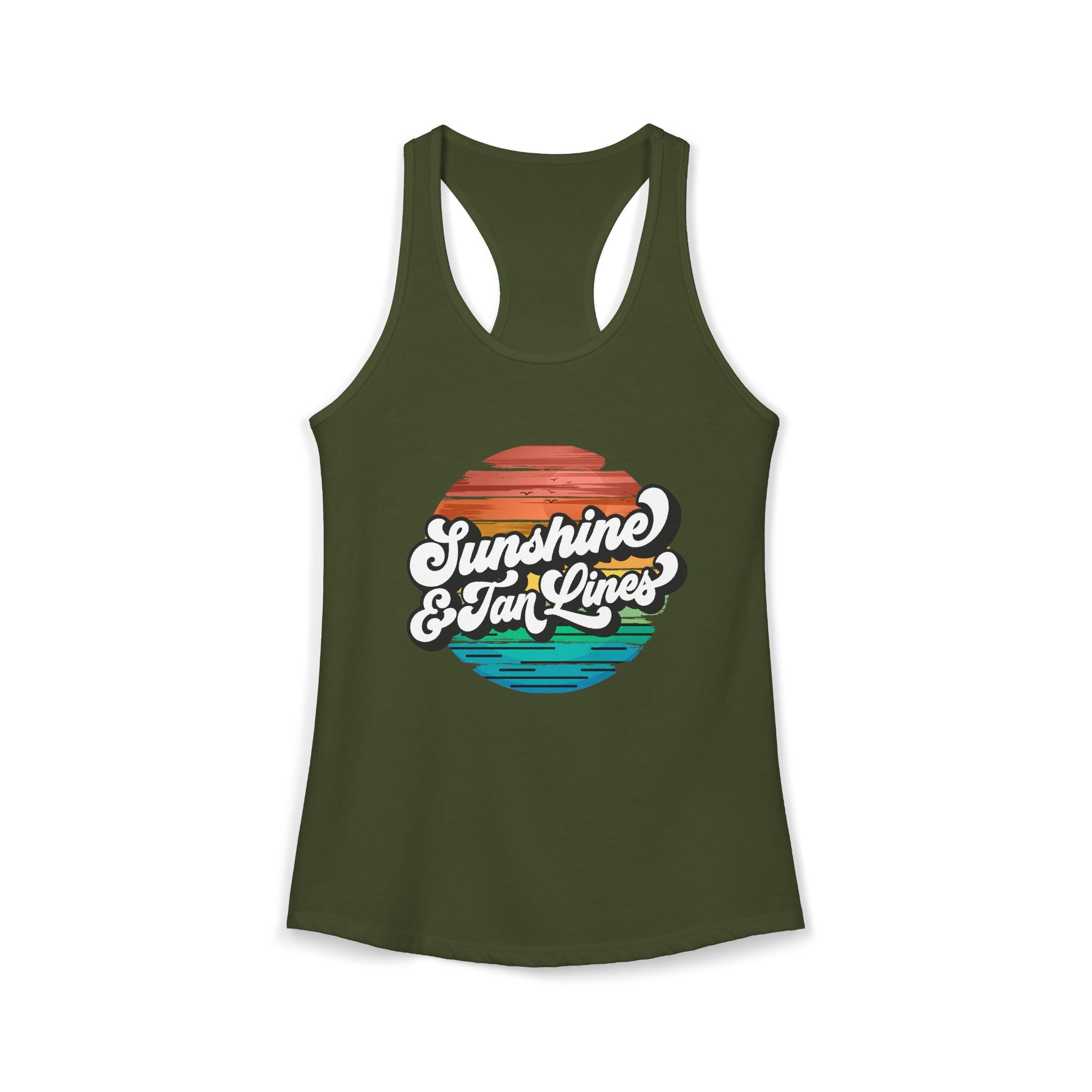 Sunshine & Tan Lines -- Women's Ideal Racerback Tank