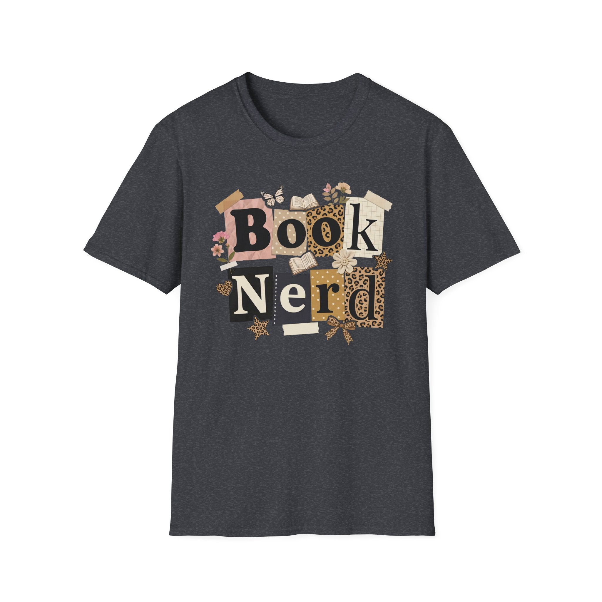 Book Nerd T-Shirt — Vintage Collage Reading Lover Tee