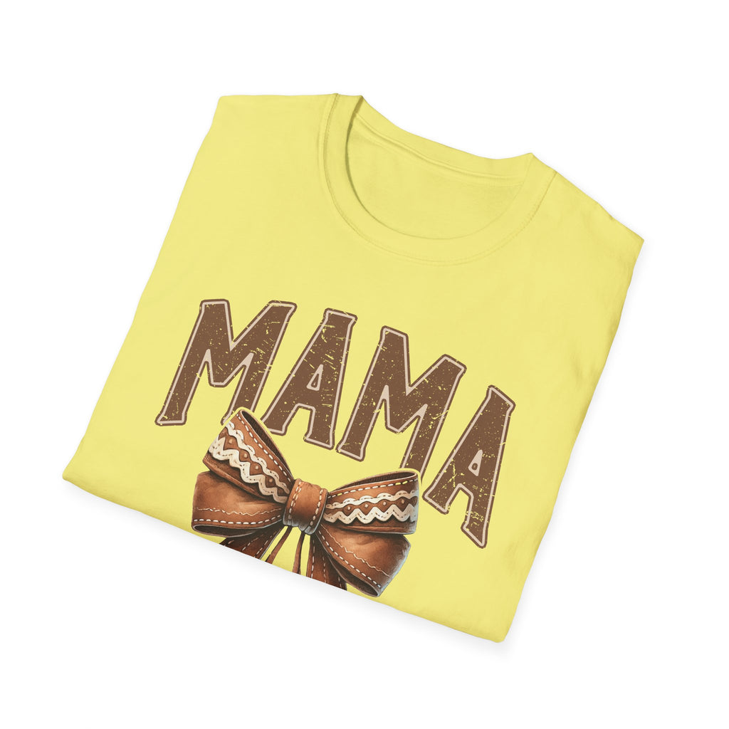 Mama Bow T-Shirt — Vintage Rustic Mom Graphic Tee for Mother's Day