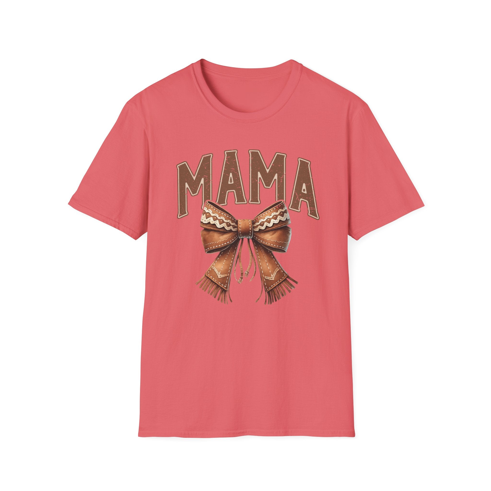 Mama Bow T-Shirt — Vintage Rustic Mom Graphic Tee for Mother's Day