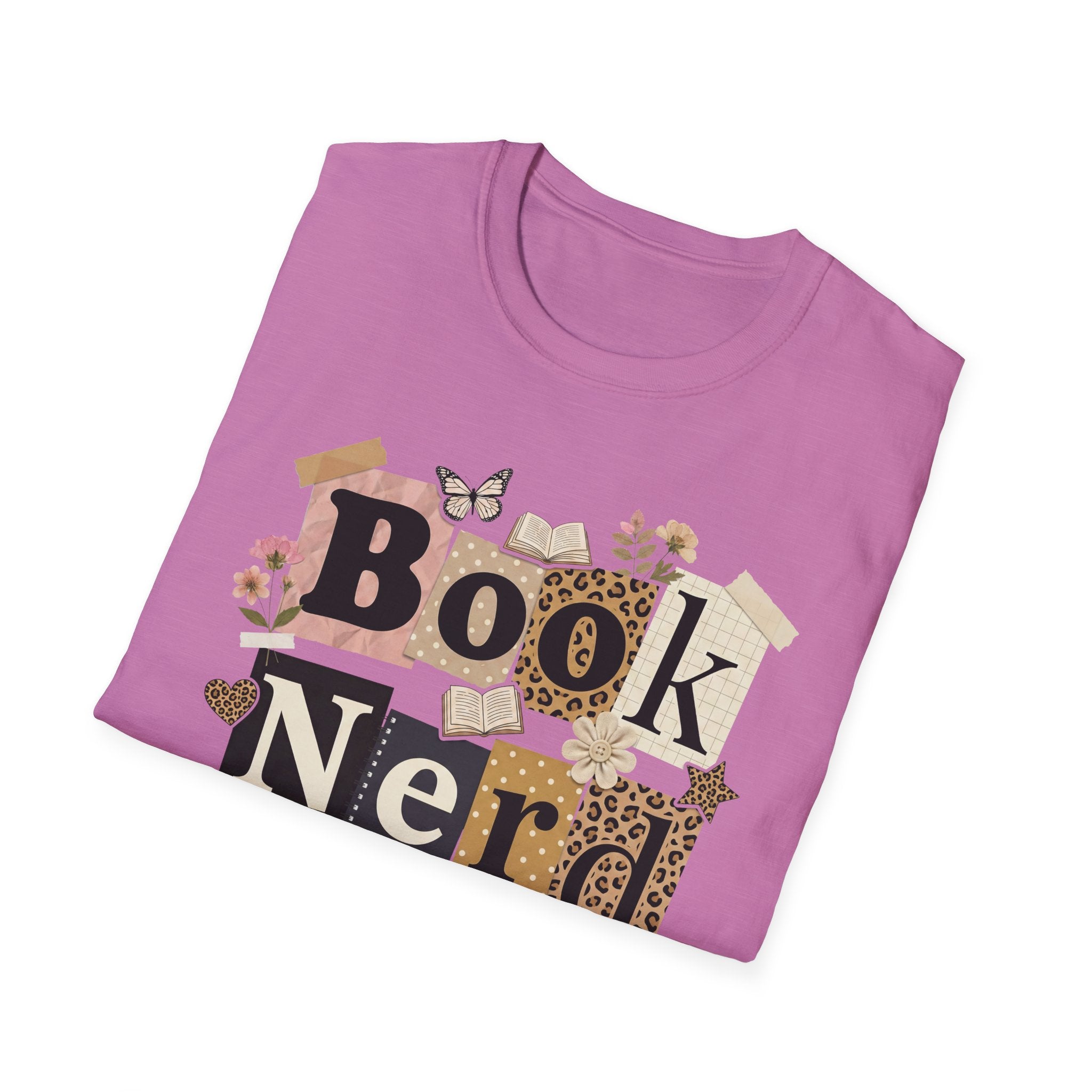 Book Nerd T-Shirt — Vintage Collage Reading Lover Tee