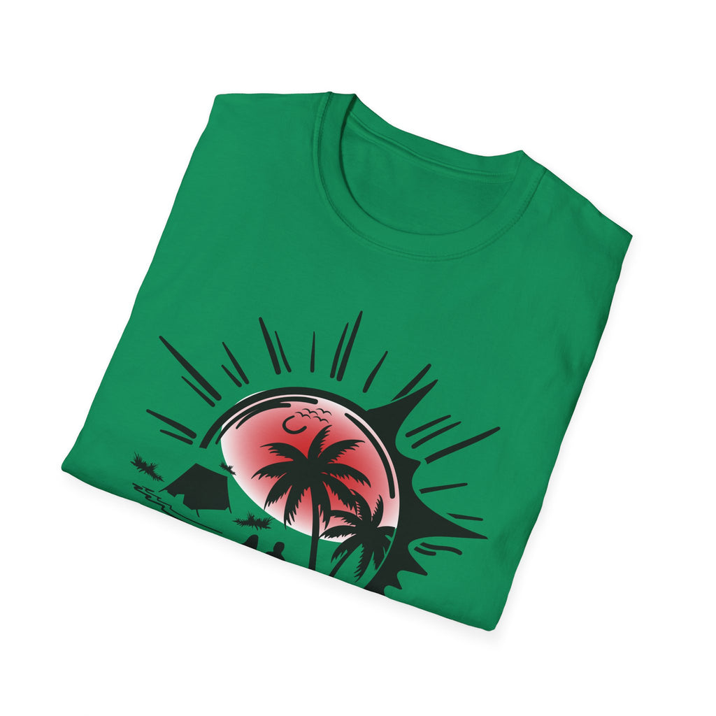 T-Shirt — Tropical Sunset Beach Graphic Tee