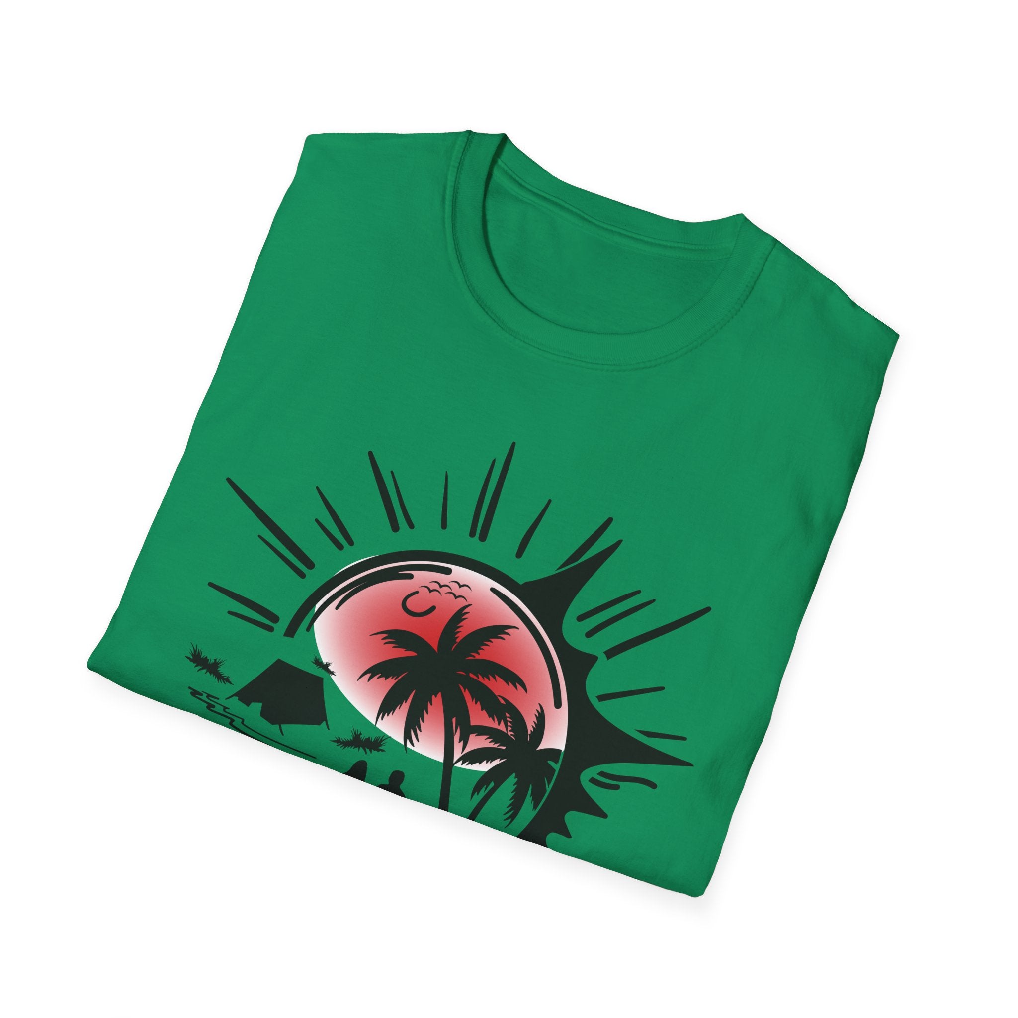 T-Shirt — Tropical Sunset Beach Graphic Tee