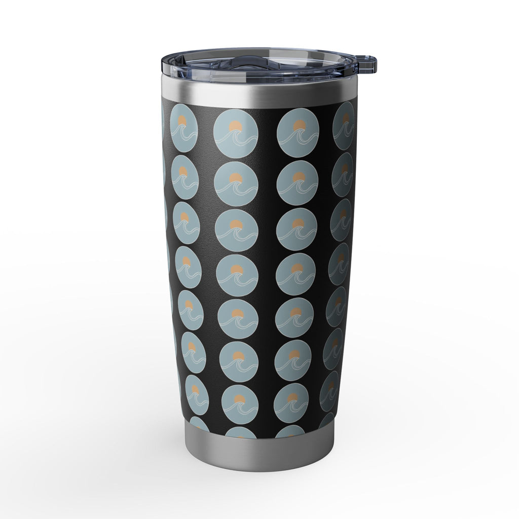 Vagabond 20oz Tumbler — Travel Stainless Steel Insulated Cup with Retro Compass Dot Pattern