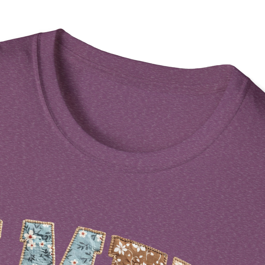 Amen Floral T-Shirt — Vintage Patchwork Faith Tee