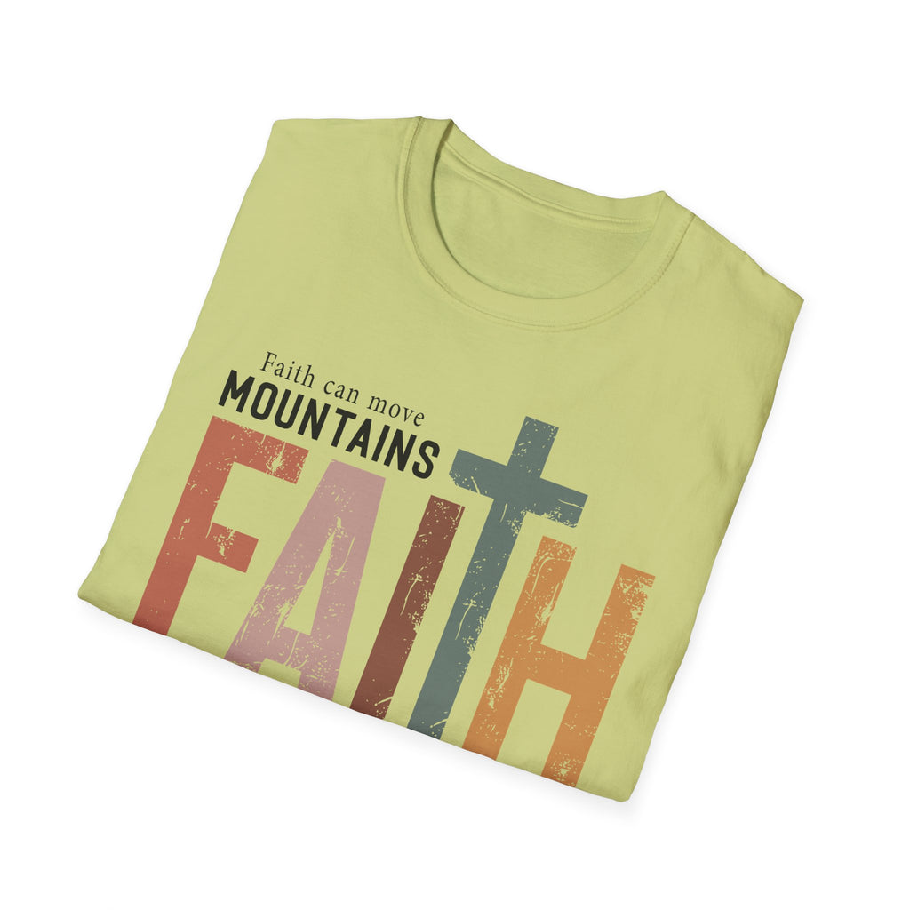Faith Mountains T-Shirt — Matthew 17:20 Christian Inspirational Tee