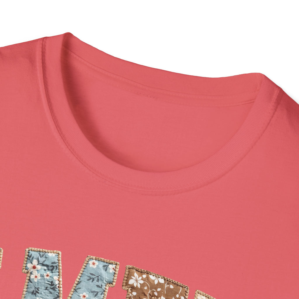 Amen Floral T-Shirt — Vintage Patchwork Faith Tee