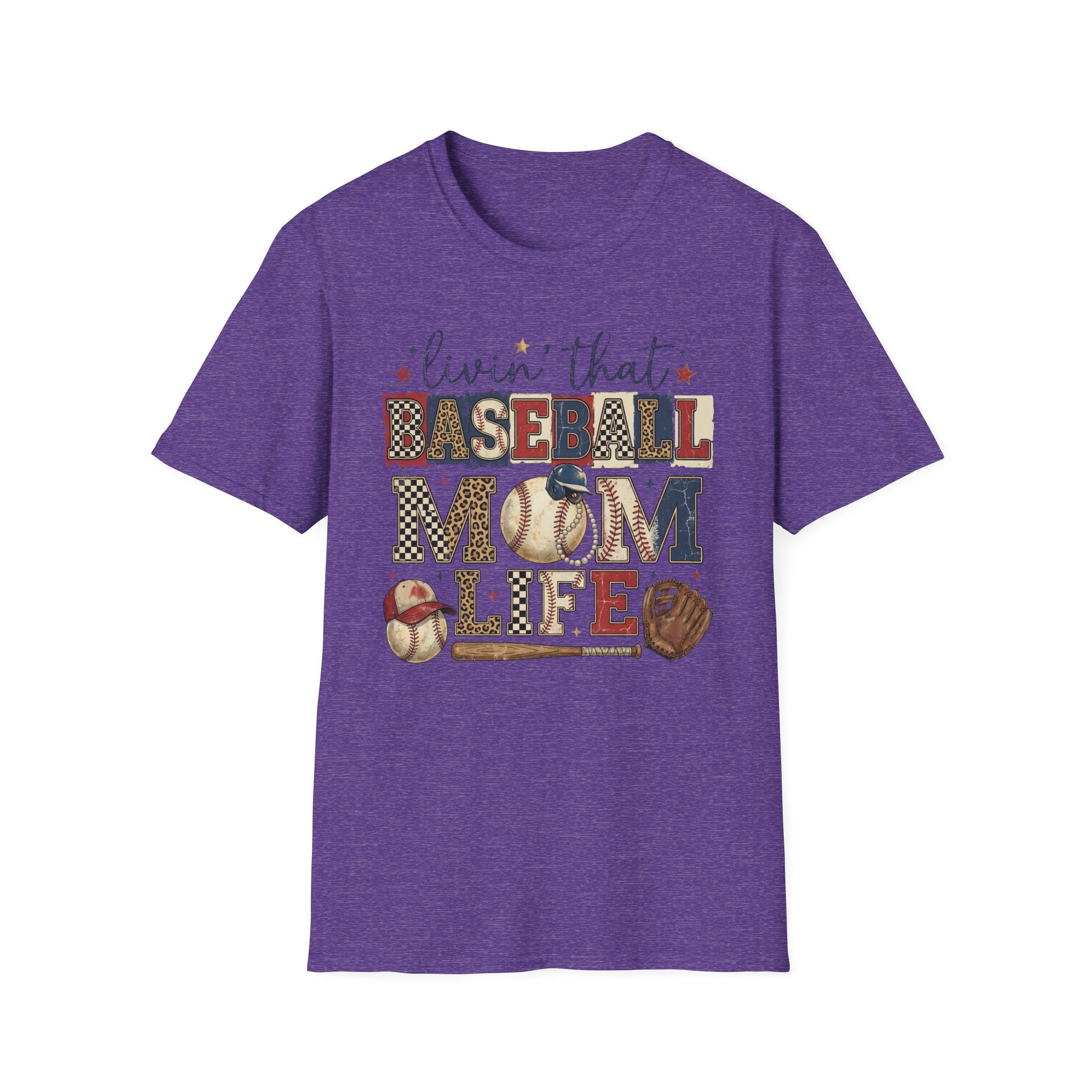 Baseball Mom Life T-Shirt — Livin' That Baseball Mom Life Graphic Tee