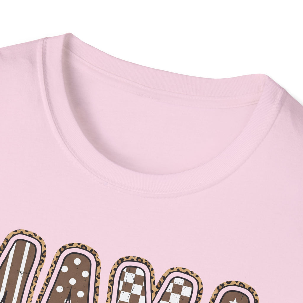 Mama Graphic T-Shirt — Polka Dot Lettering with Bow | Mother’s Day Gift