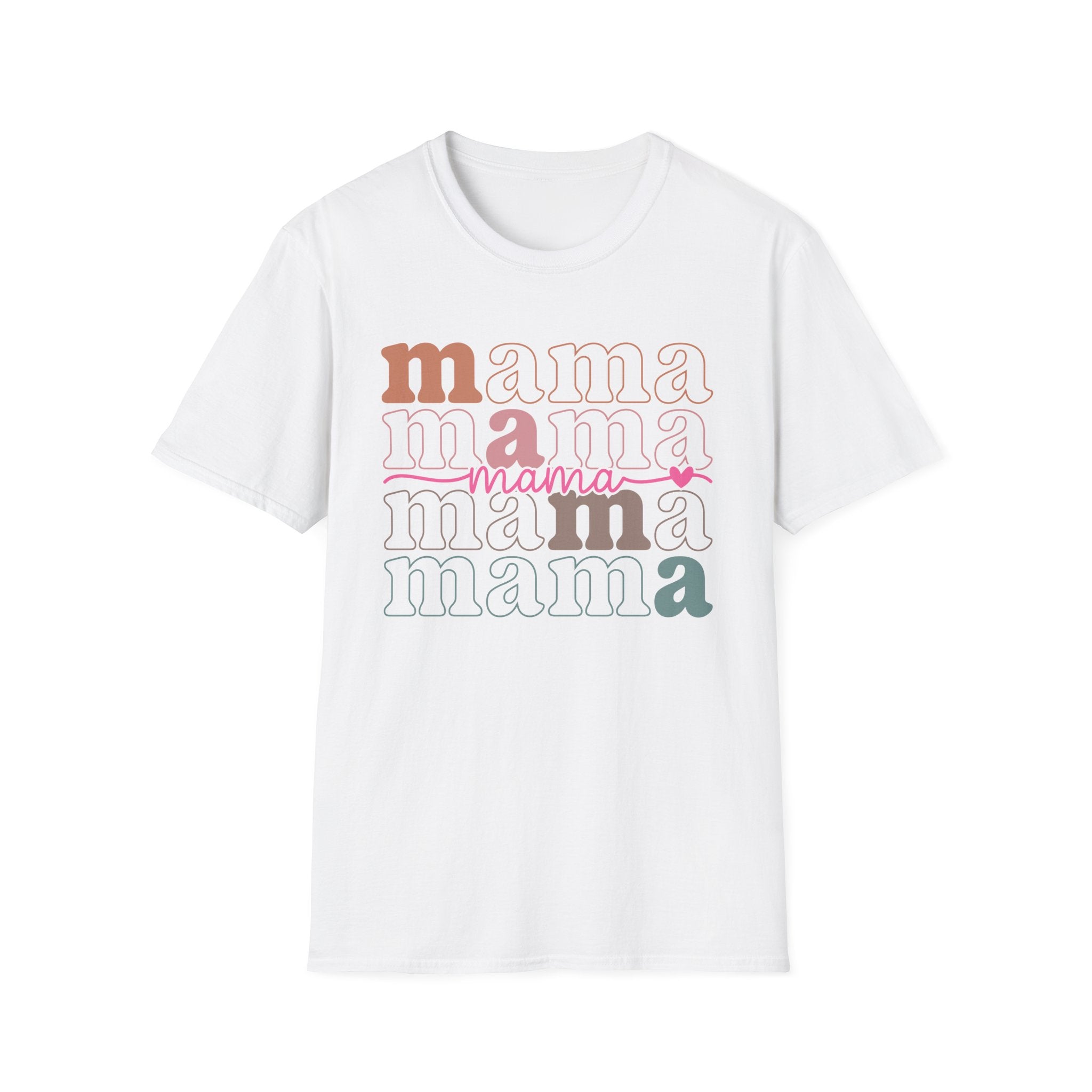 Mama Retro Stack T-Shirt — Feminine Mother’s Day Tee