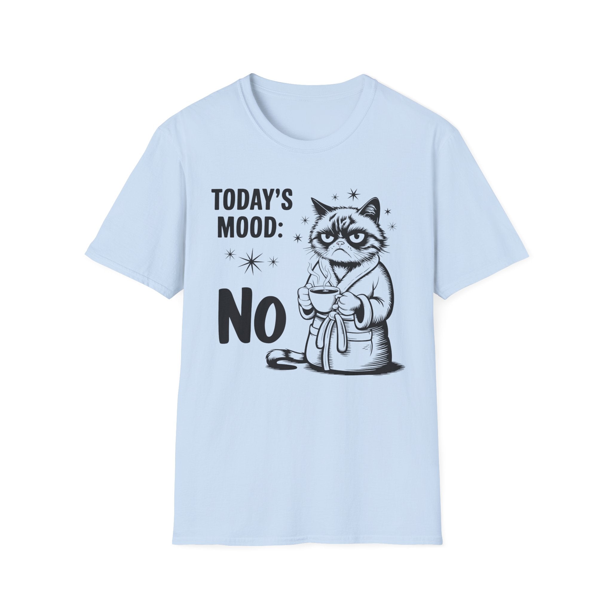 Funny "Today's Mood: No" Cat T-Shirt