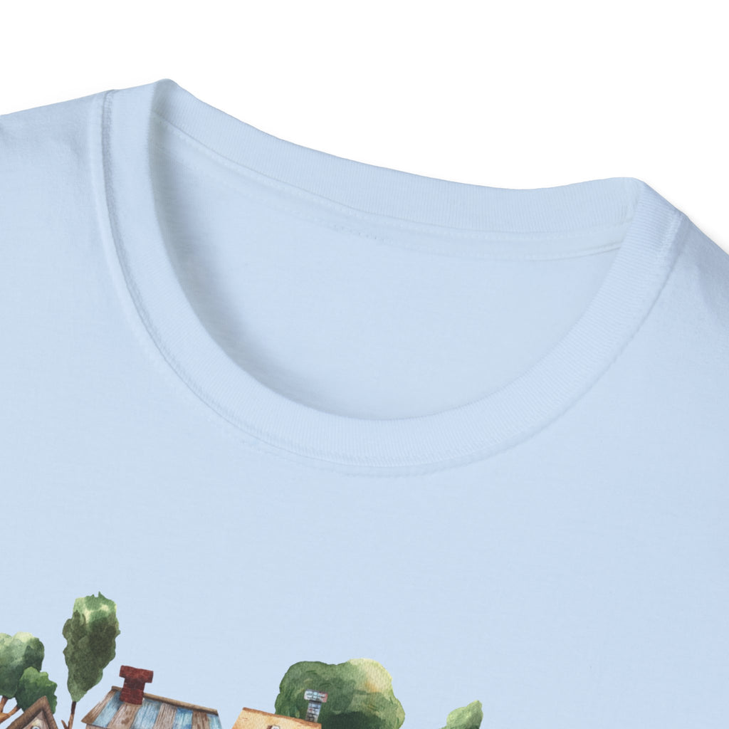 Neighborhood Houses T-Shirt — "Mr. Rogers did not adequately prepare me for the people in my neighborhood"