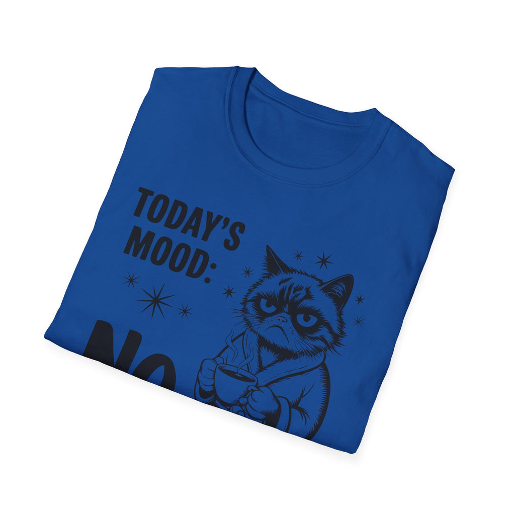 Funny "Today's Mood: No" Cat T-Shirt