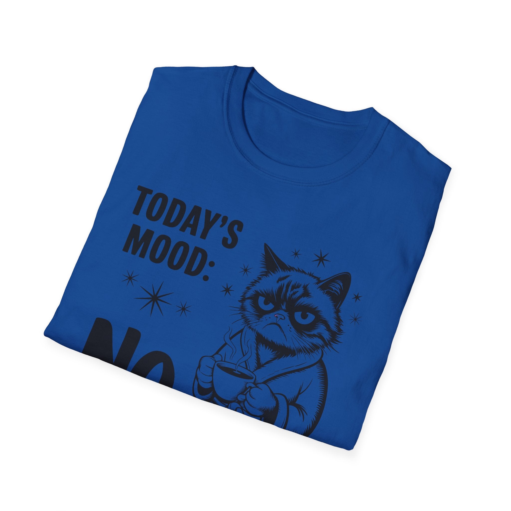 Funny "Today's Mood: No" Cat T-Shirt