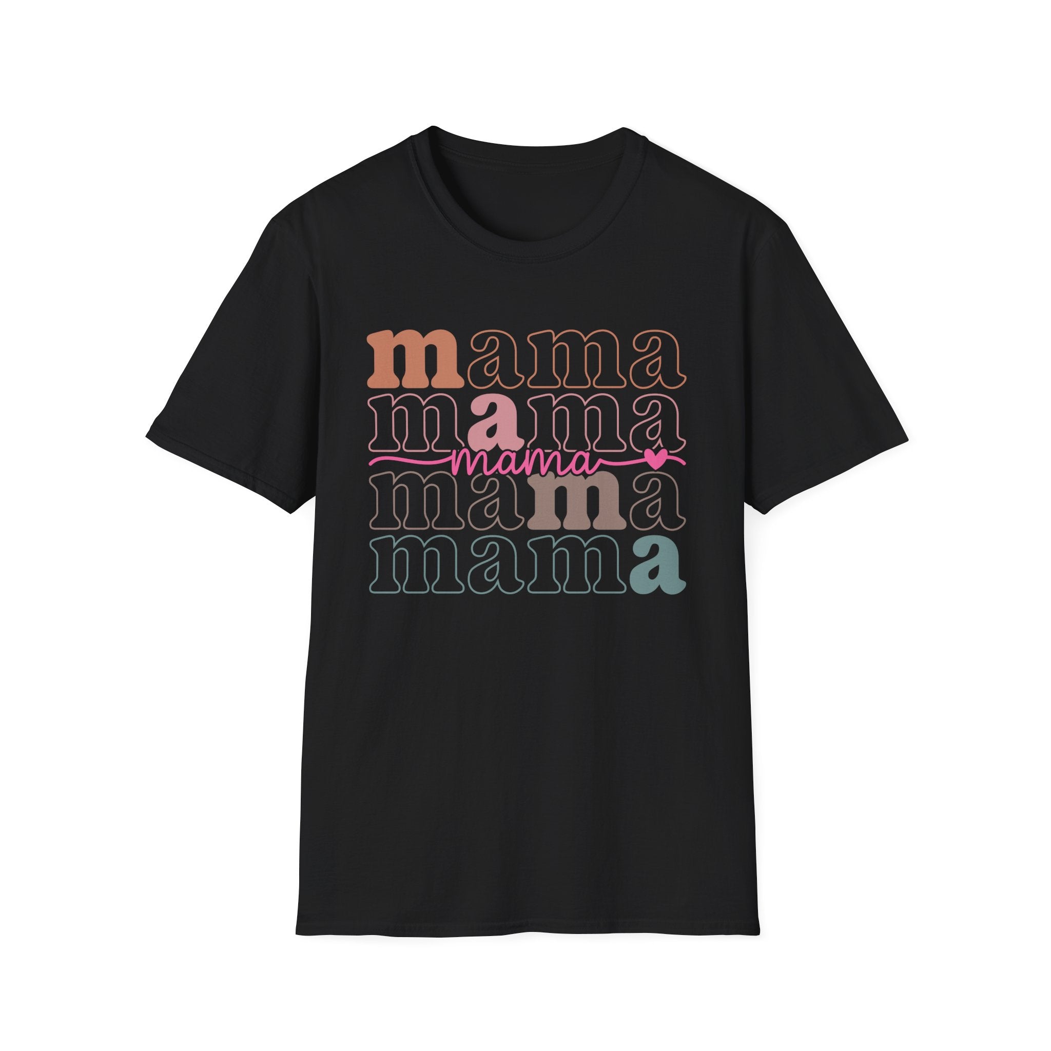 Mama Retro Stack T-Shirt — Feminine Mother’s Day Tee
