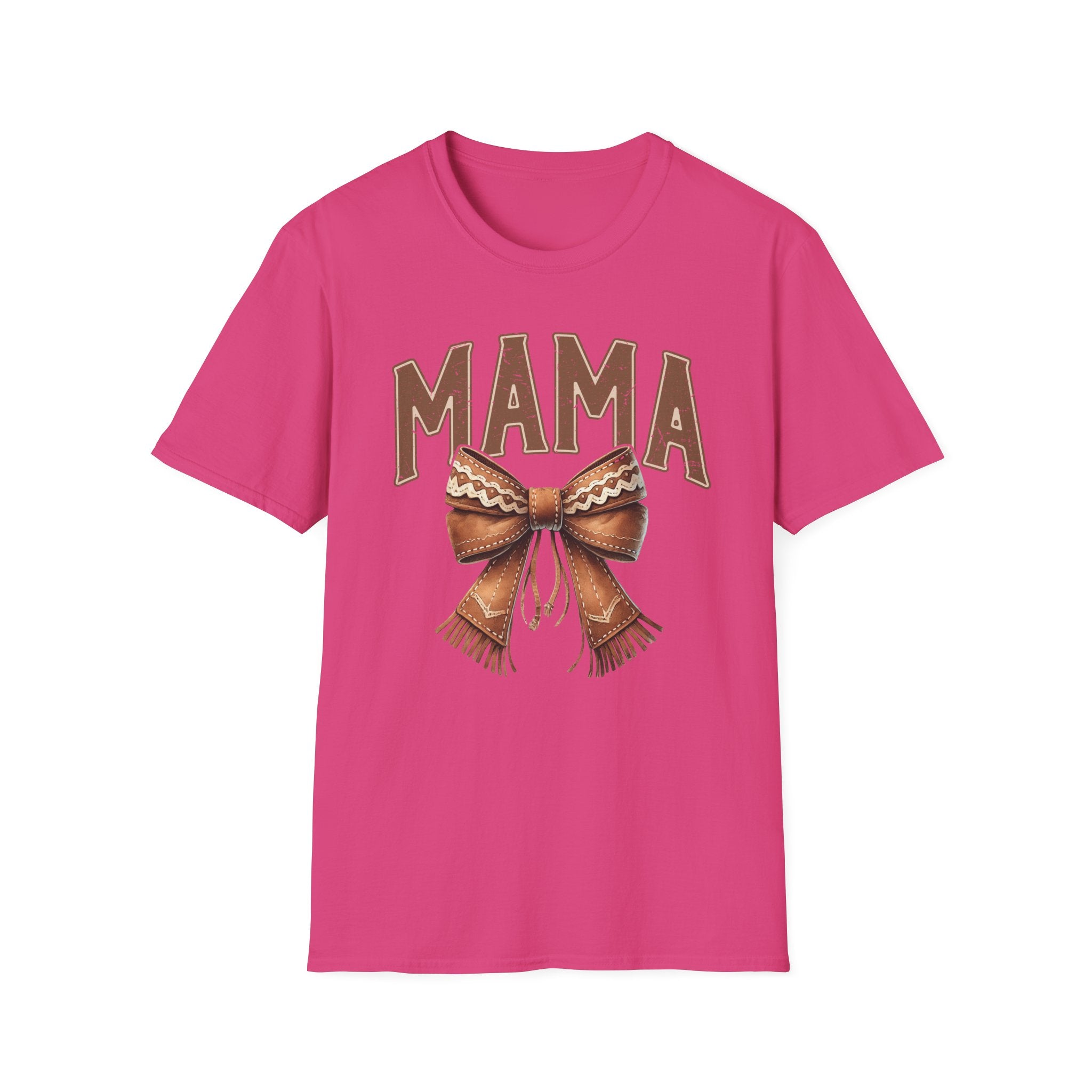 Mama Bow T-Shirt — Vintage Rustic Mom Graphic Tee for Mother's Day
