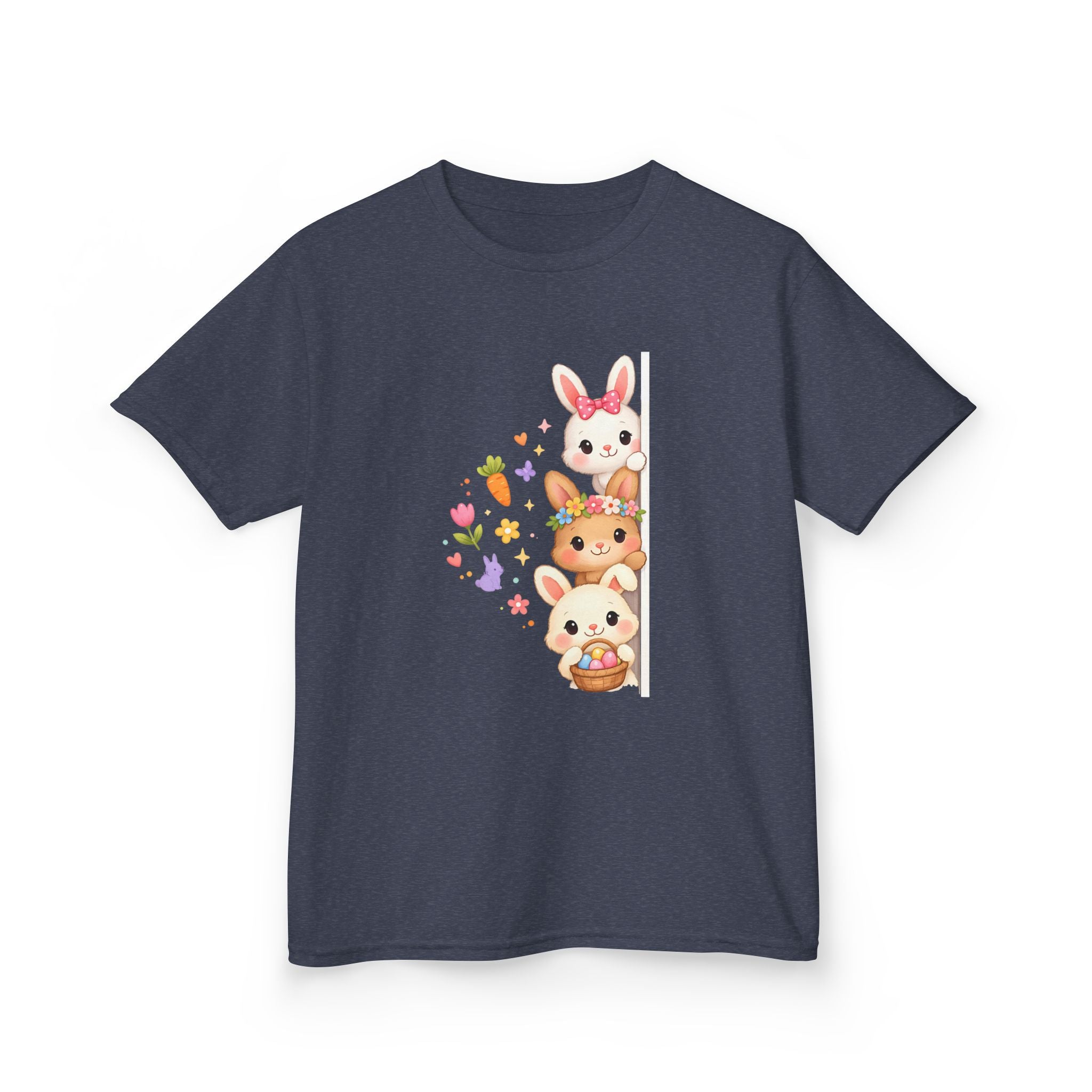 Kids Tee — Cute Stacked Woodland Animals with Bunnies & Squirrel Design