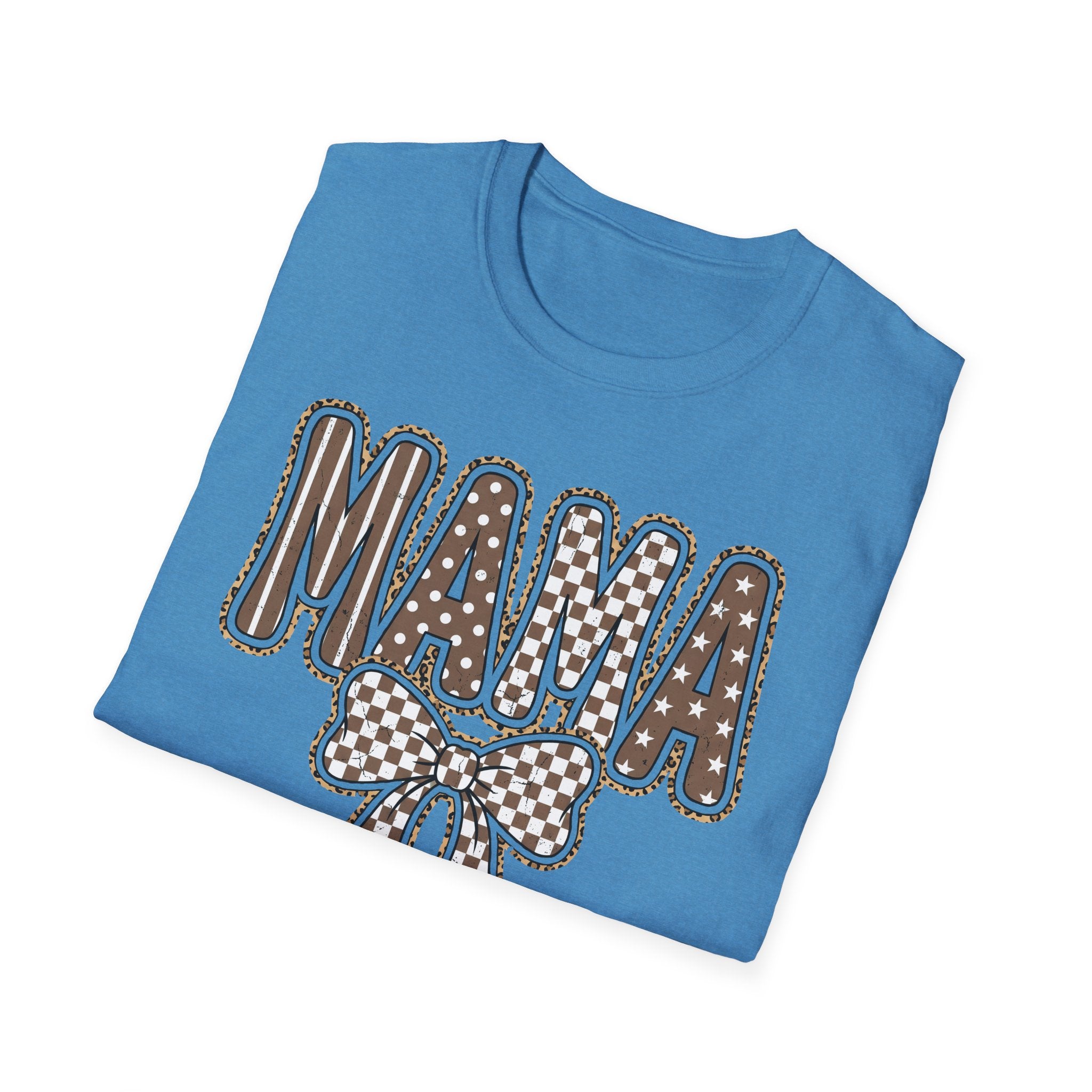 Mama Graphic T-Shirt — Polka Dot Lettering with Bow | Mother’s Day Gift