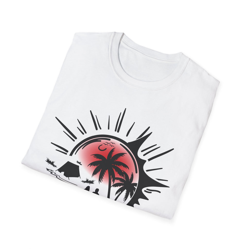 T-Shirt — Tropical Sunset Beach Graphic Tee