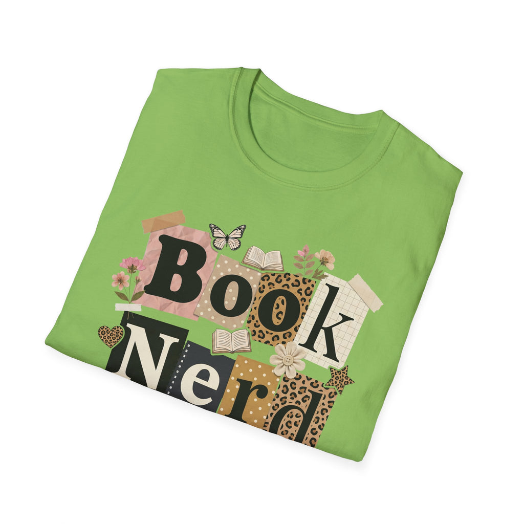 Book Nerd T-Shirt — Vintage Collage Reading Lover Tee