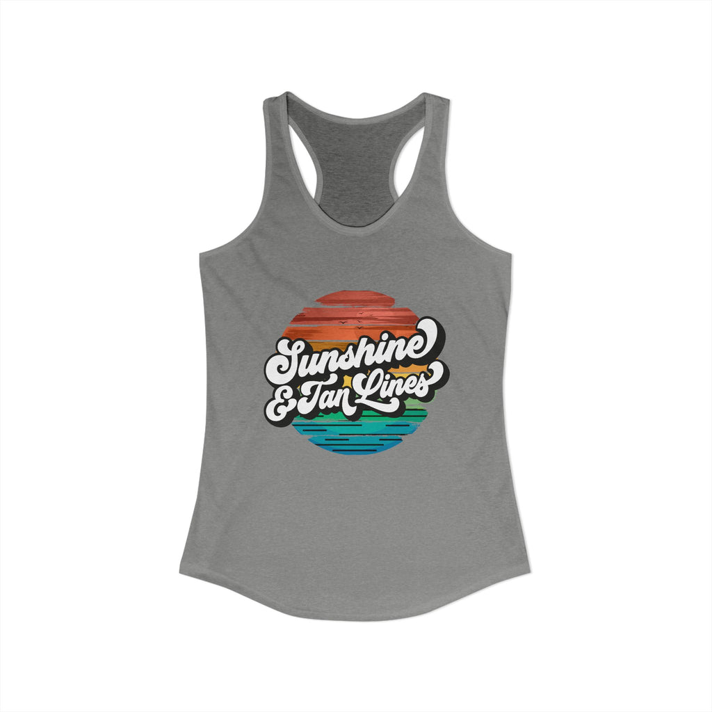 Sunshine & Tan Lines -- Women's Ideal Racerback Tank