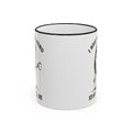 Funny Coffee Mug — "I Have Too Much Weird Stuff To Die" Accent Rim & Handle Mug