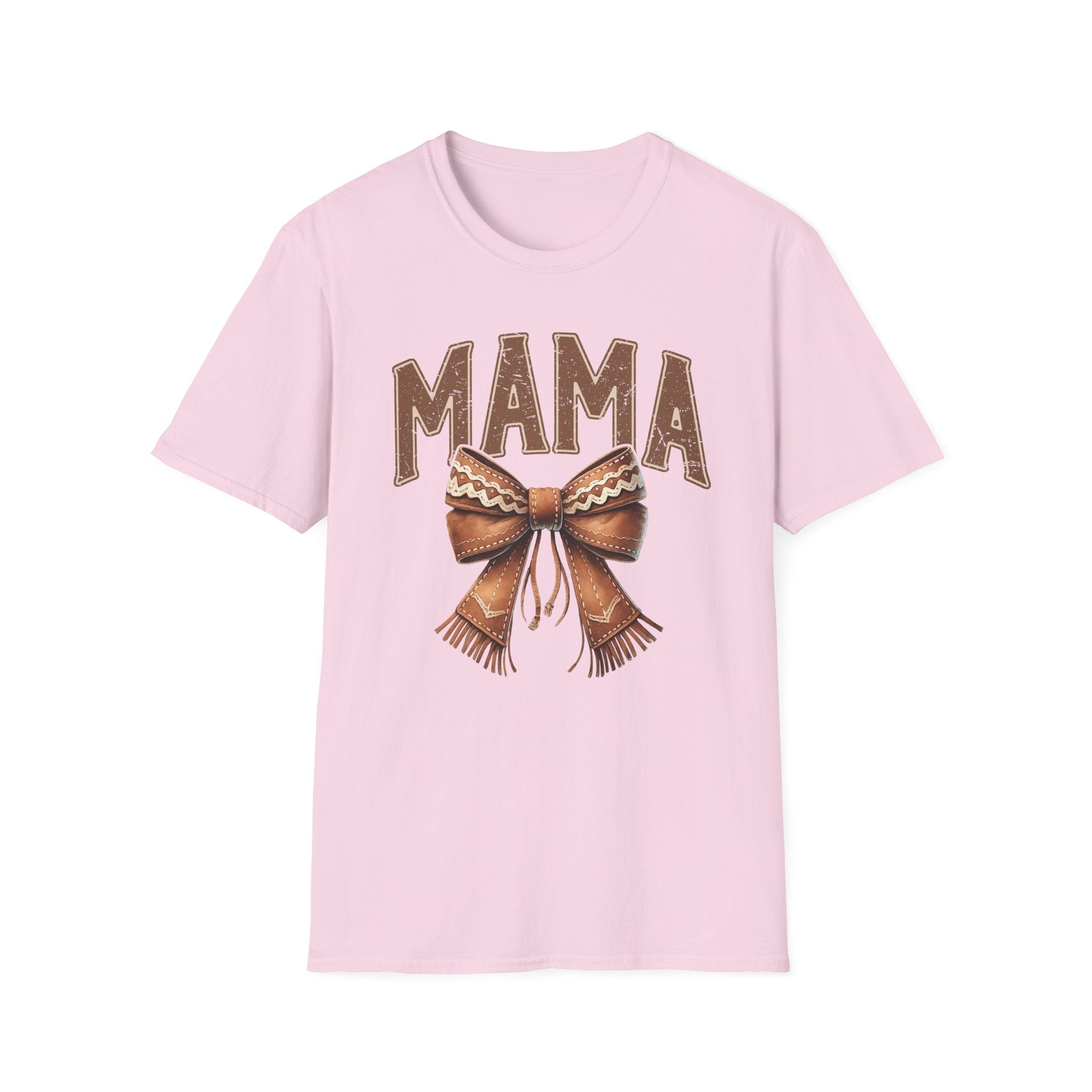 Mama Bow T-Shirt — Vintage Rustic Mom Graphic Tee for Mother's Day