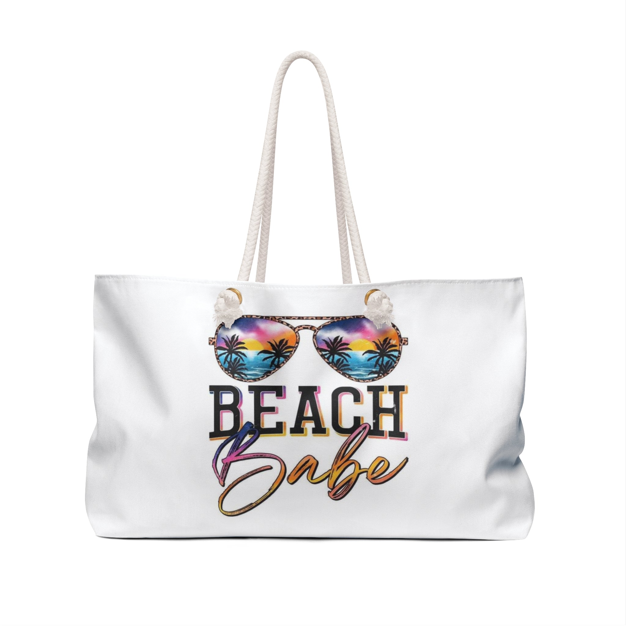 Beach Babe Weekender Bag – Tropical Sunglasses Travel Tote