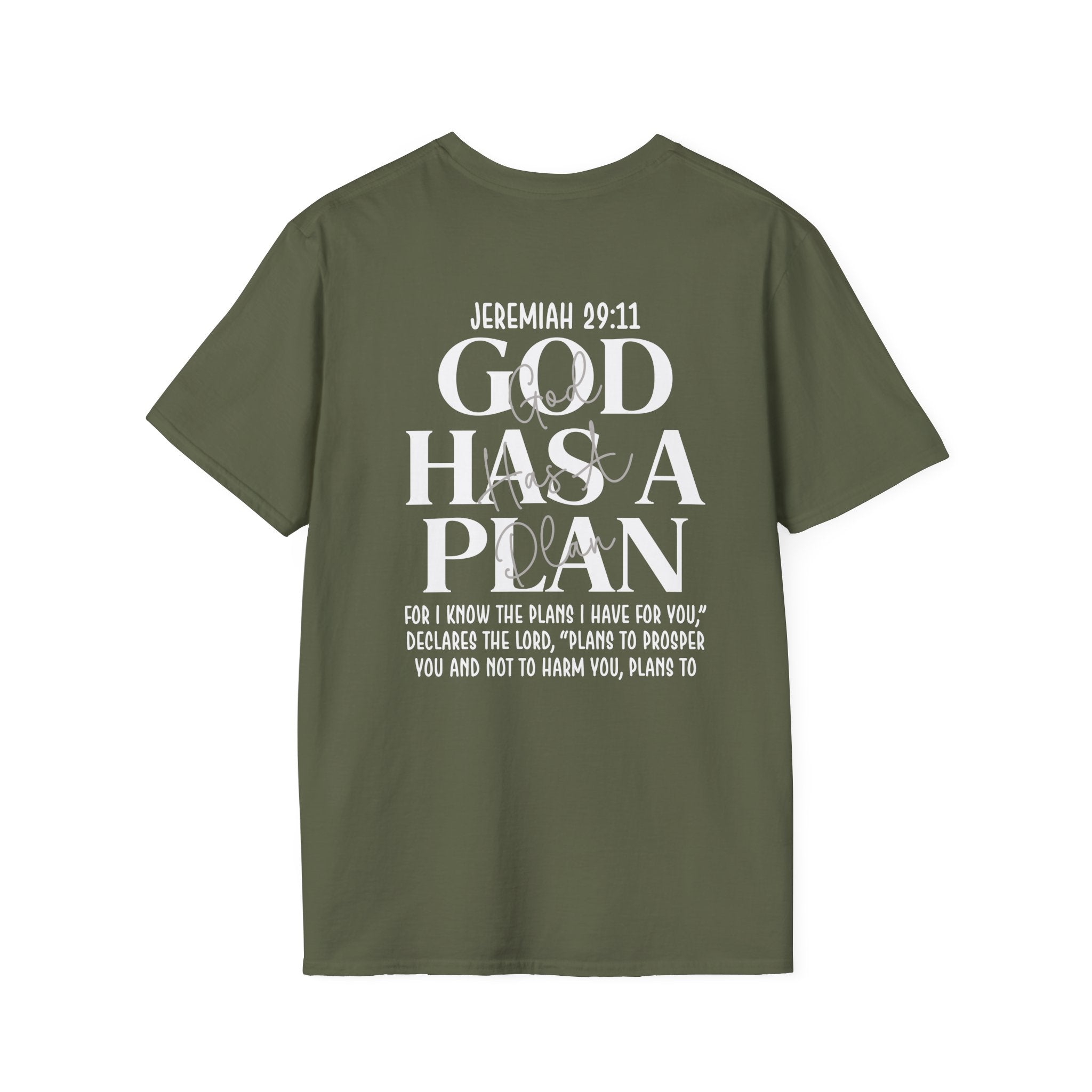 God Has a Plan T-Shirt — Jeremiah 29:11 Christian Faith Tee