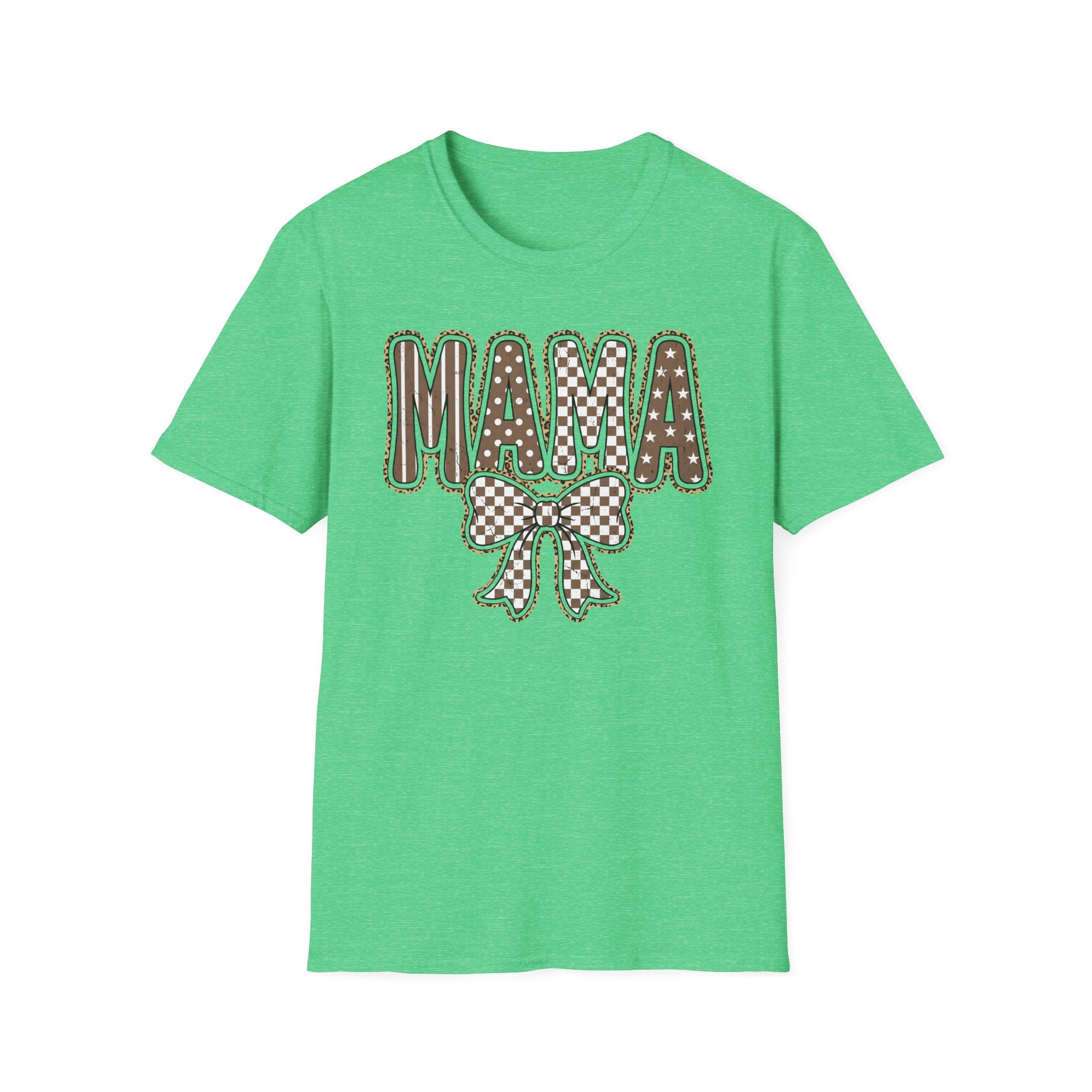 Mama Graphic T-Shirt — Polka Dot Lettering with Bow | Mother’s Day Gift