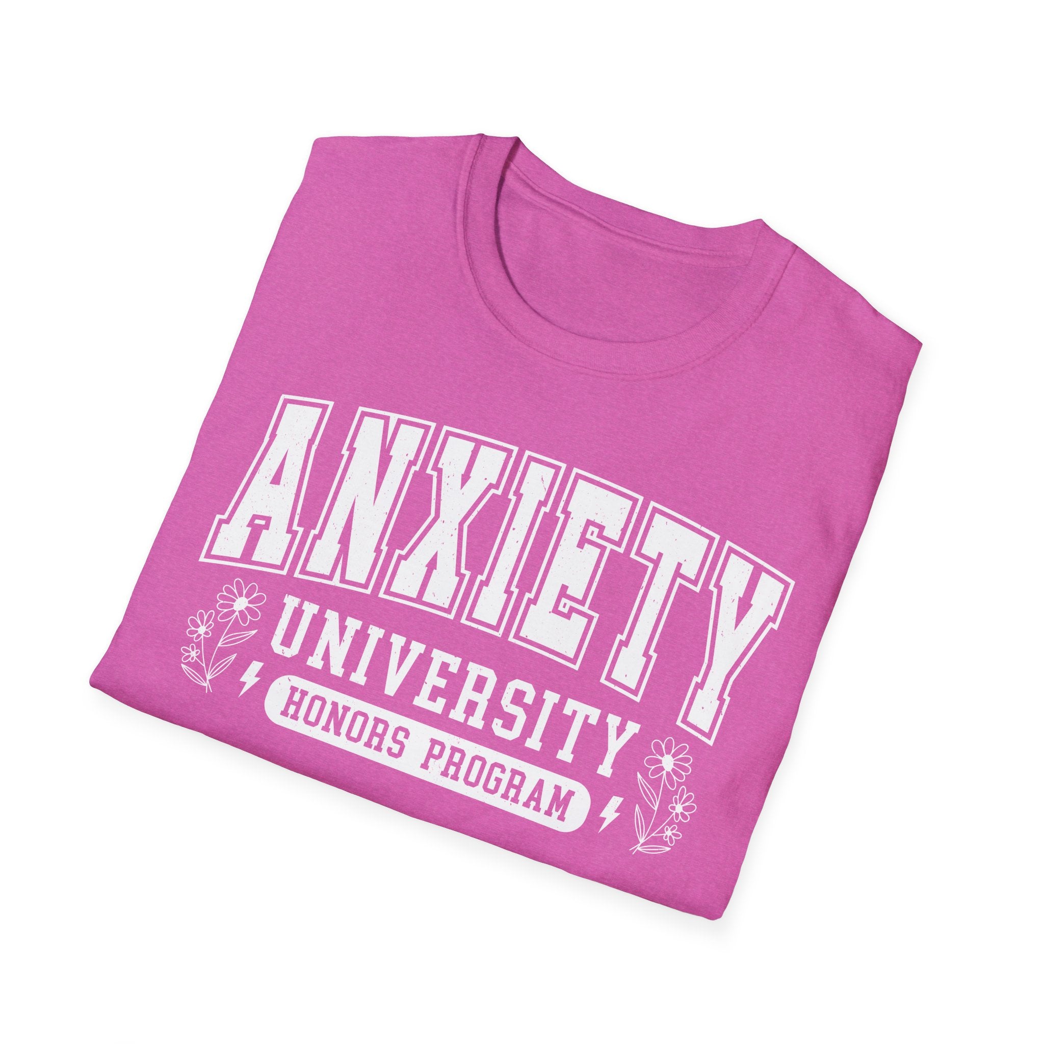 Anxiety University T-Shirt – "Anxiety University Honors Program" College Style Tee