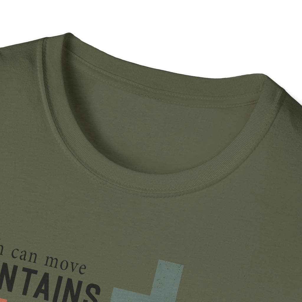 Faith Mountains T-Shirt — Matthew 17:20 Christian Inspirational Tee