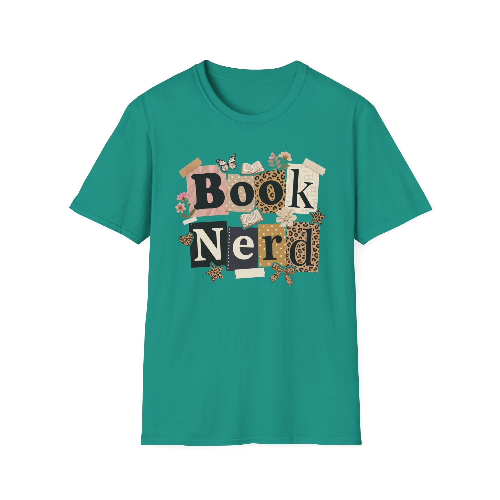 Book Nerd T-Shirt — Vintage Collage Reading Lover Tee