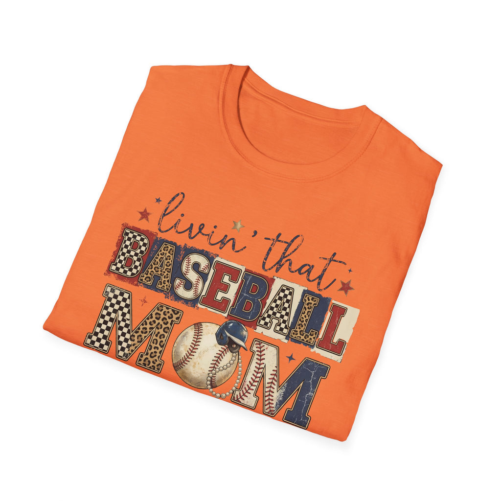 Baseball Mom Life T-Shirt — Livin' That Baseball Mom Life Graphic Tee