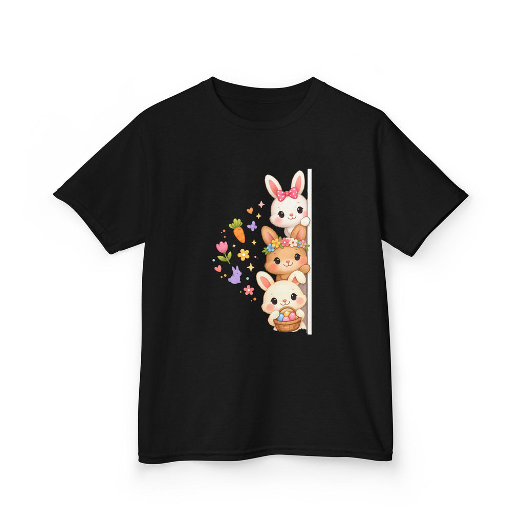 Kids Tee — Cute Stacked Woodland Animals with Bunnies & Squirrel Design
