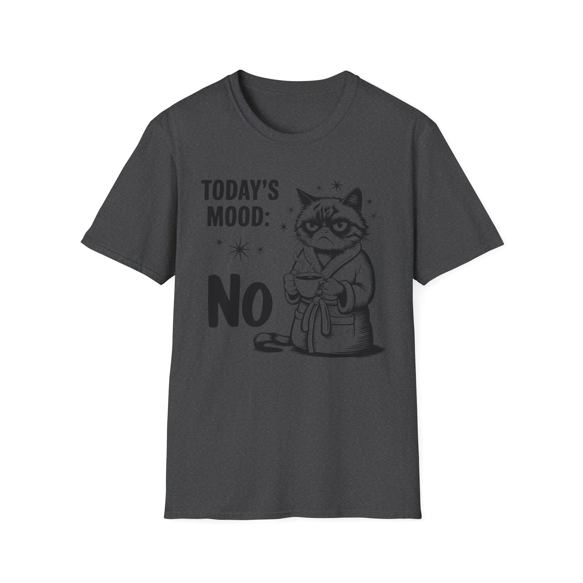 Funny "Today's Mood: No" Cat T-Shirt