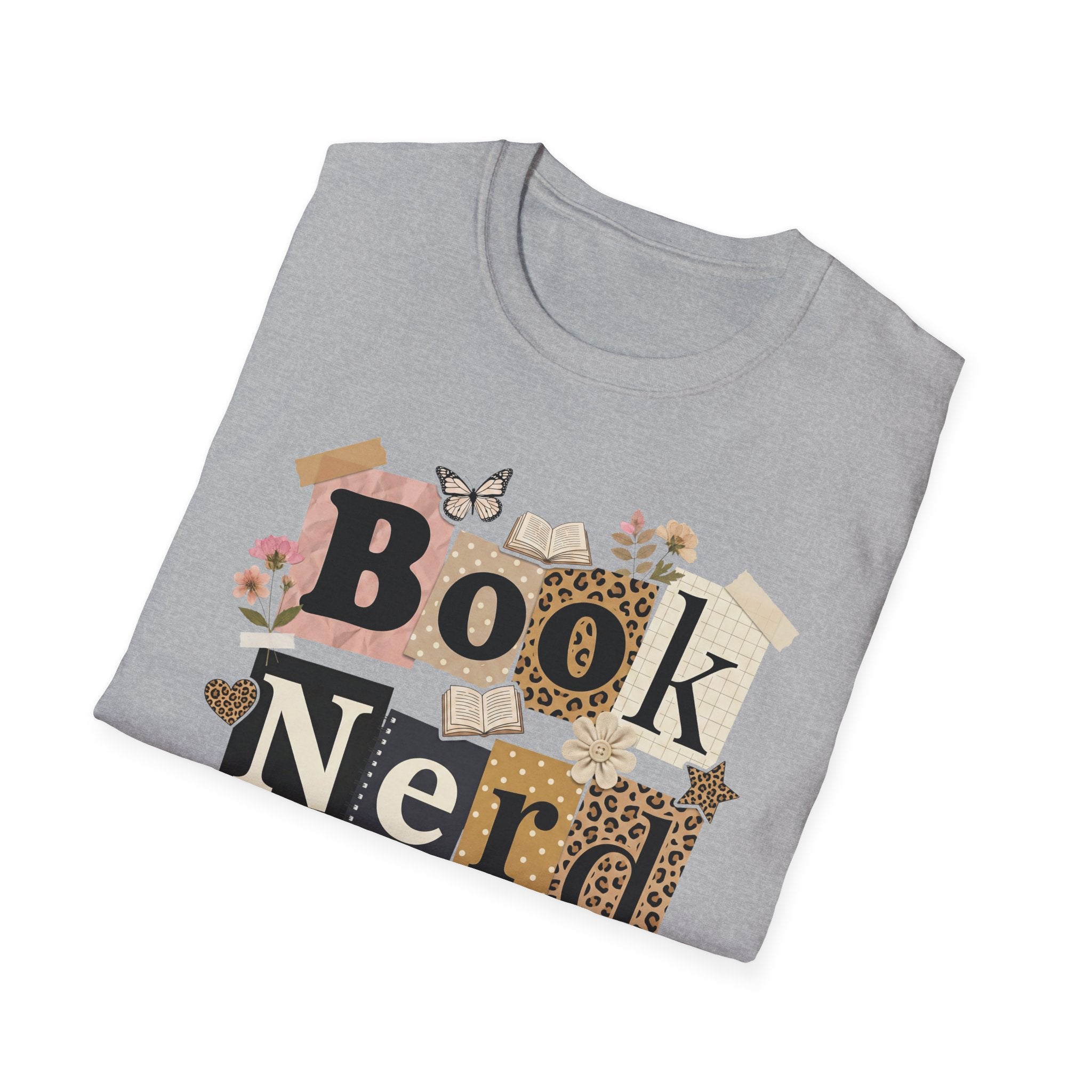 Book Nerd T-Shirt — Vintage Collage Reading Lover Tee