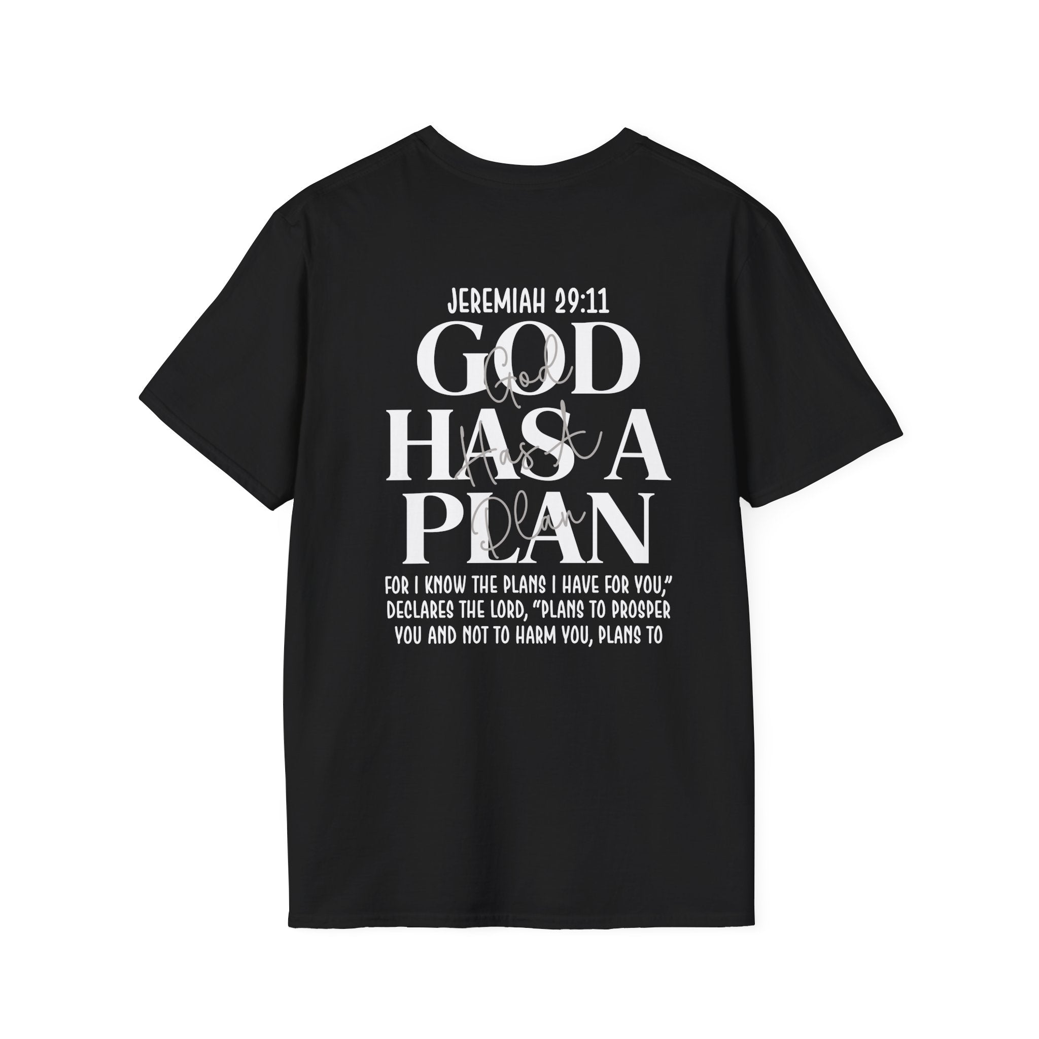 God Has a Plan T-Shirt — Jeremiah 29:11 Christian Faith Tee