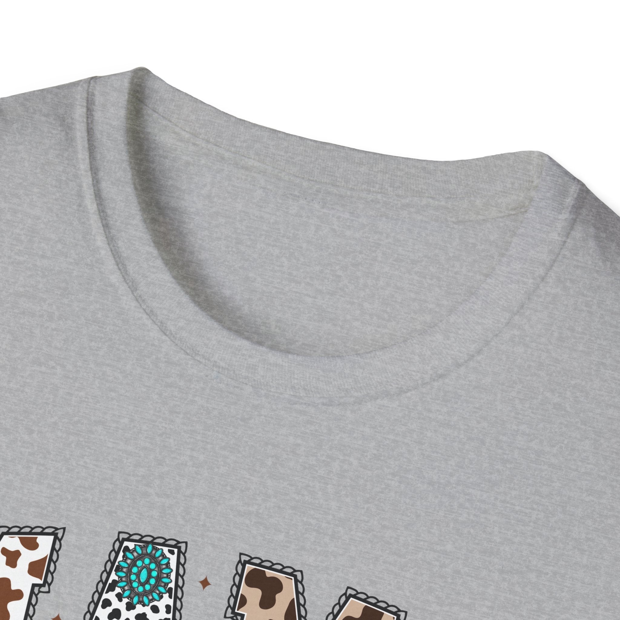 Mama Leopard Print Tee with Teal Bow – Cute Mother's Day Shirt