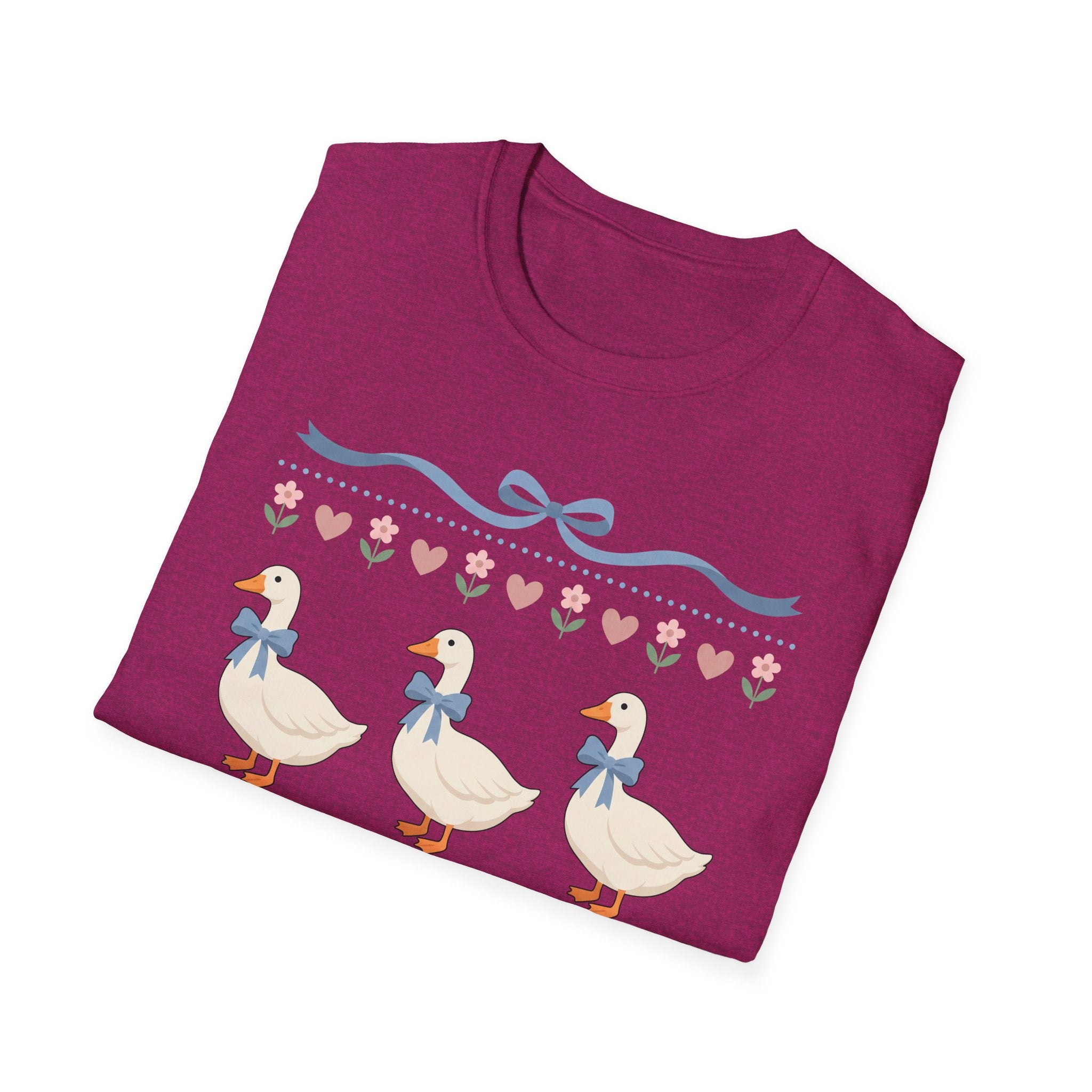 Duck Trio Tee — Cute Pastel Ducks with Bows Spring/Summer Graphic T-Shirt