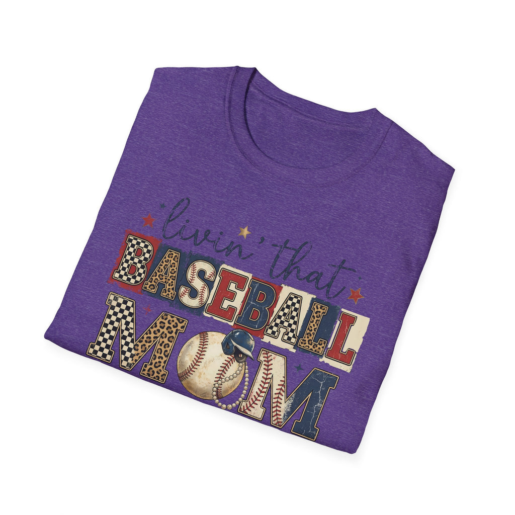 Baseball Mom Life T-Shirt — Livin' That Baseball Mom Life Graphic Tee