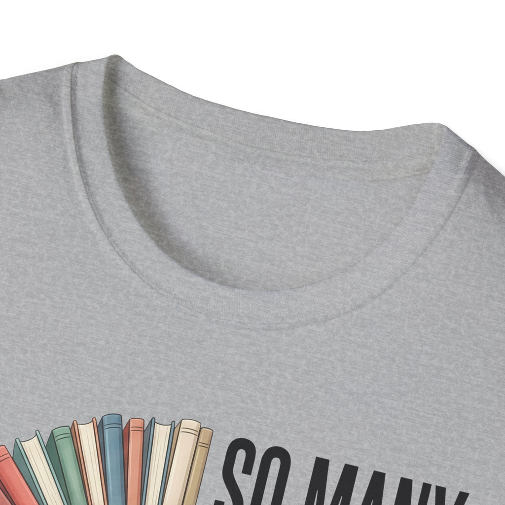 So Many Books So Little Time T-Shirt — Reader Clock Graphic Tee