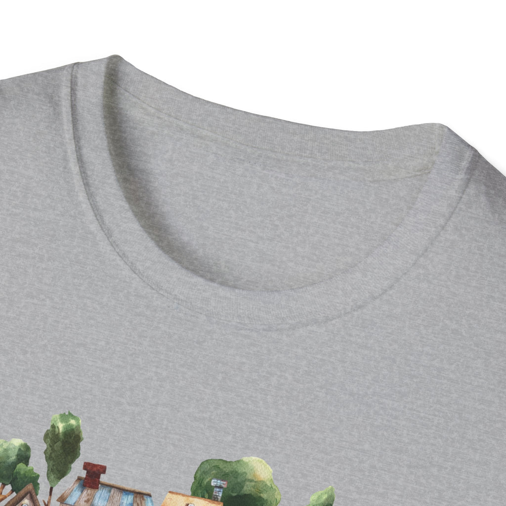 Neighborhood Houses T-Shirt — "Mr. Rogers did not adequately prepare me for the people in my neighborhood"