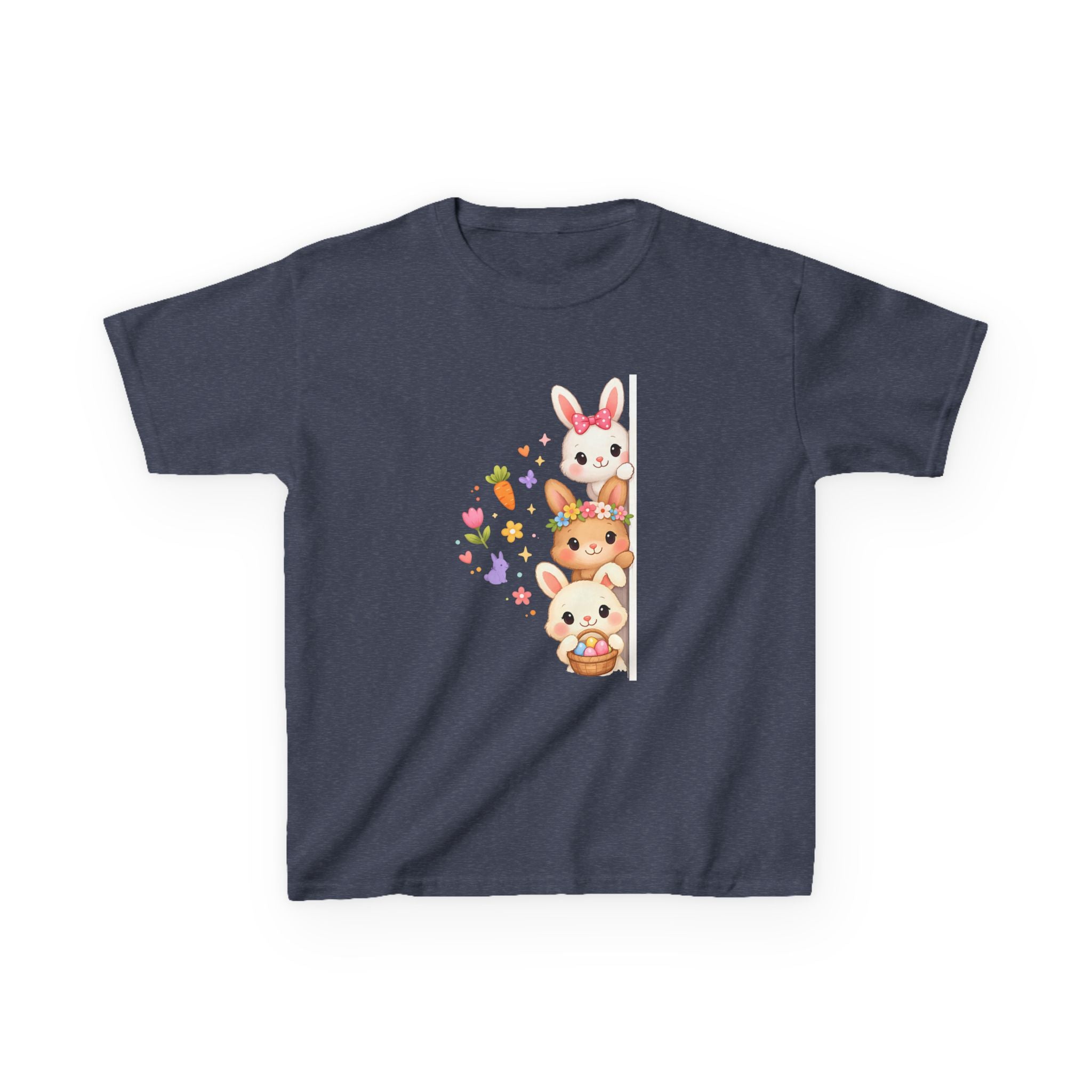 Kids Tee — Cute Stacked Woodland Animals with Bunnies & Squirrel Design