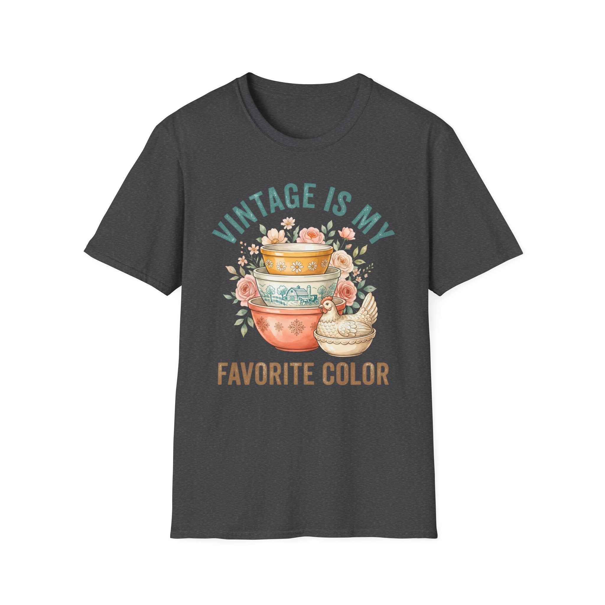 Vintage Is My Favorite Color T-Shirt — Retro Kitchen Bowl Design