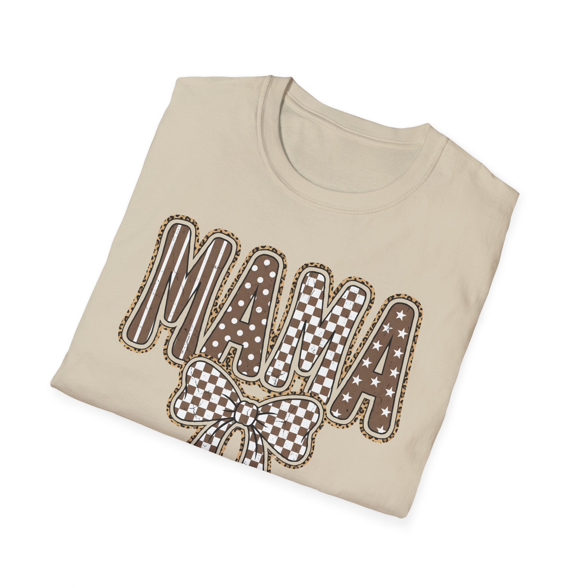 Mama Graphic T-Shirt — Polka Dot Lettering with Bow | Mother’s Day Gift